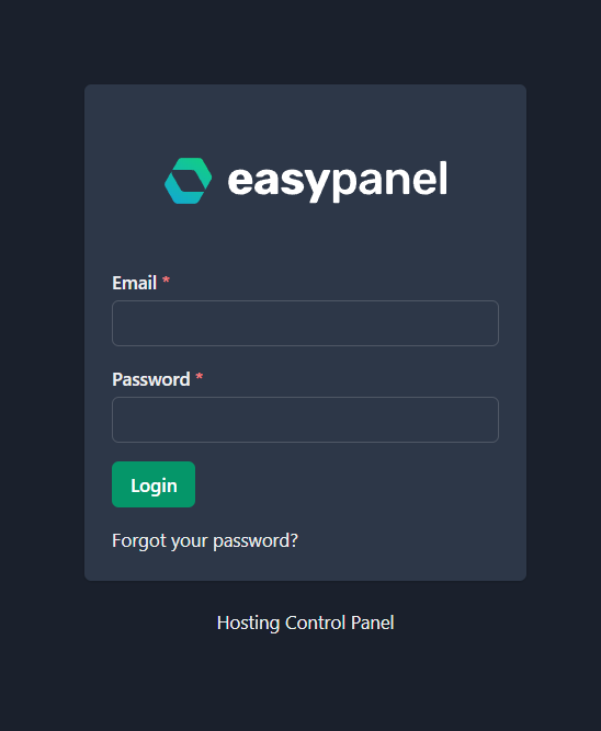 EasyPanel Root Login