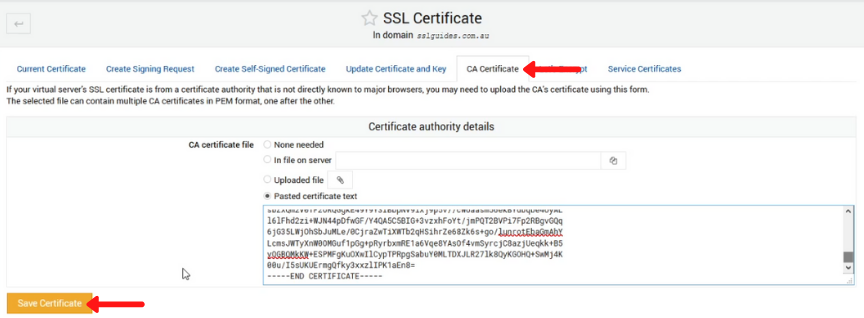 webmin virtualmin install ca bundle certificate