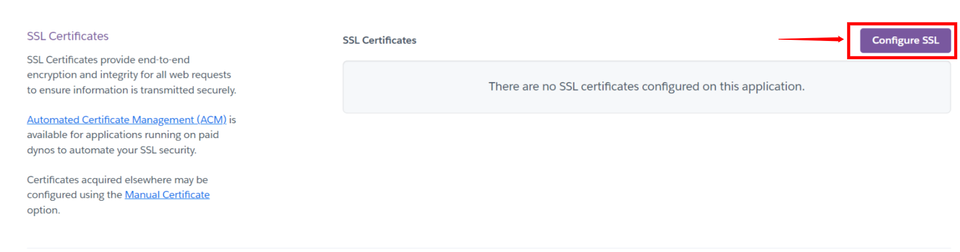 Heroku Configure SSL