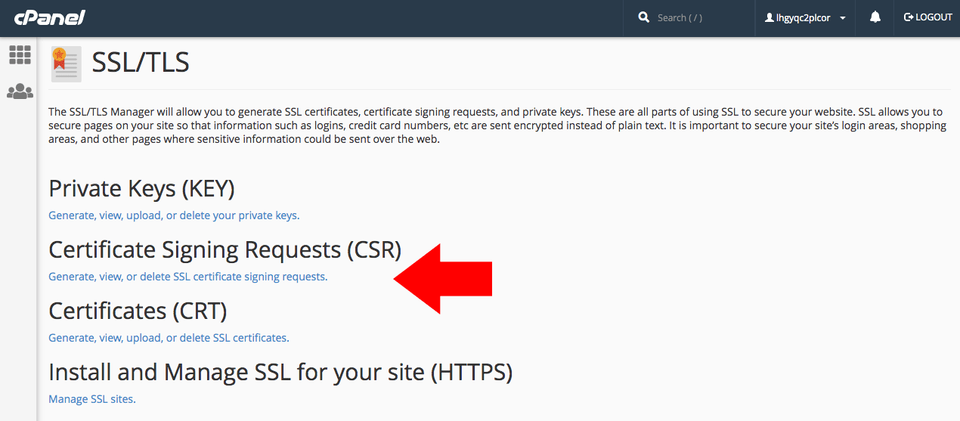 cPanel install ssl