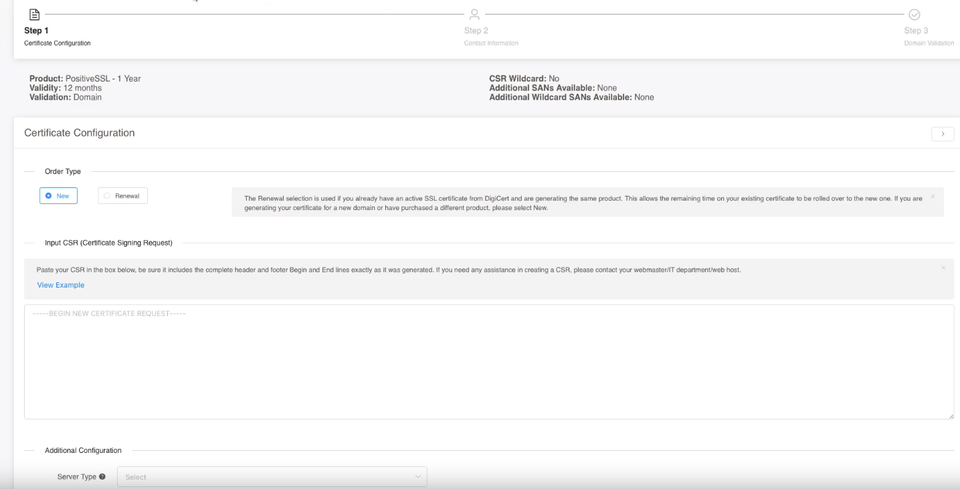 Configure SSL Certificate